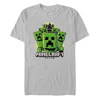 Men's Minecraft Movie Creeper Mob Graphic Tee