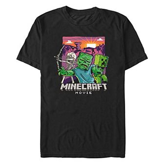 Men's Minecraft Movie Monsters Mob Graphic Tee