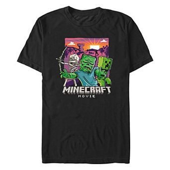 Men's Minecraft Movie Monsters Mob Graphic Tee