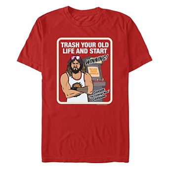 Men's Minecraft Movie Trash Your Old Life Graphic Tee