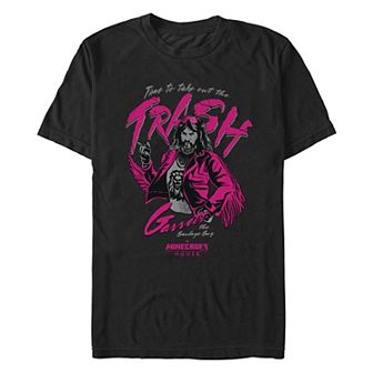 Men's Minecraft Movie Take Out The Trash Graphic Tee