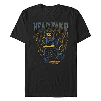 Men's Minecraft Movie Head Fake Graphic Tee