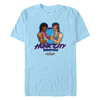 Men's Minecraft Movie Hunk City Rampage Graphic Tee