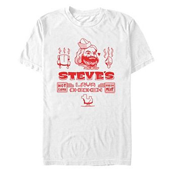 Men's Minecraft Movie Steve's Lava Chicken Graphic Tee