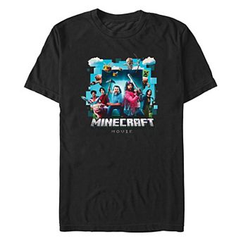 Men's Minecraft Movie Poster Graphic Tee