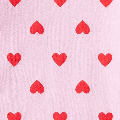Baby Girl Carter's 3-pc. Puffer Vest, Heart Print Bodysuit & Leggings Set