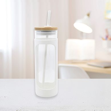 Glass Silicone Water Bottle