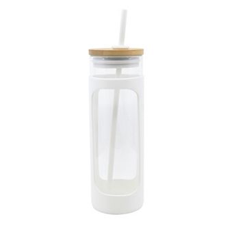 Glass Silicone Water Bottle