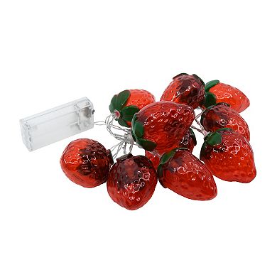 Strawberry Shaped Set of 10 LED String Lights