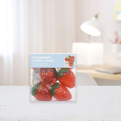 Strawberry Shaped Set of 10 LED String Lights
