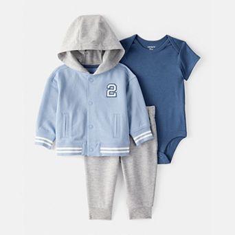 Baby Boy Carter's 3 pc French Terry Jacket, Bodysuit & Pant Set