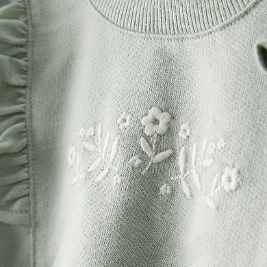 Baby Girl Carter's 3-pc. Floral Sweatshirt & Pant Set