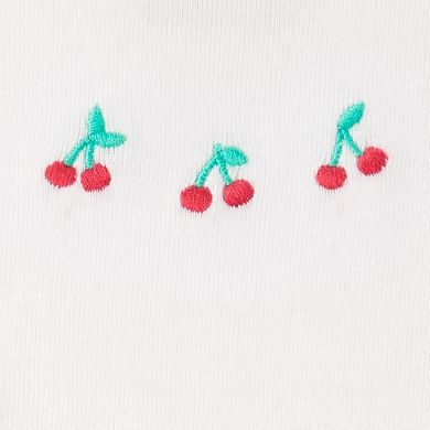 Baby Girl Carter's 3-pc. Cherry Quilted Cardigan, Bodysuit & Pant Set
