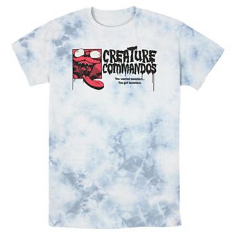Men's Creature Commandos Weasel Crazy Portrait Bombard Wash Graphic Tee