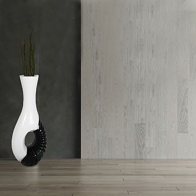 Set Of 2 Modern Black And White Large Floor Vase - 43 Inch Tall, Contemporary Home Decor