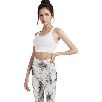 Women's High Impact Sports Bra with Wide Band and Racerback Design