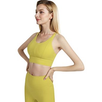 Women's High Impact Sports Bra with Wide Band and Racerback Design