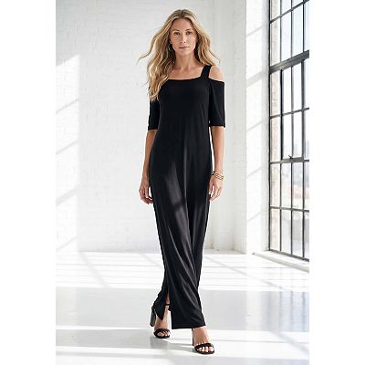 knee length dresses for ladies Nightway Long Off Shoulder Petite Formal Gown 21825P