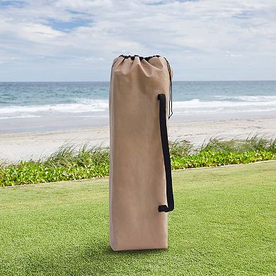 BrylaneHome Twin Folding Picnic Chairs With Umbrella & Cooler