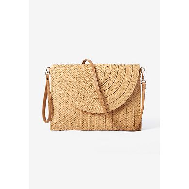 Woman Within Straw Clutch