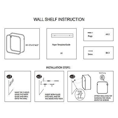 Stylish Creative Metal Wall Shelf/rack
