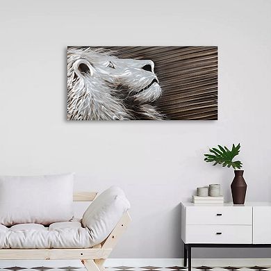 Stargazing Lion by Sander is a stunning piece of aluminum art