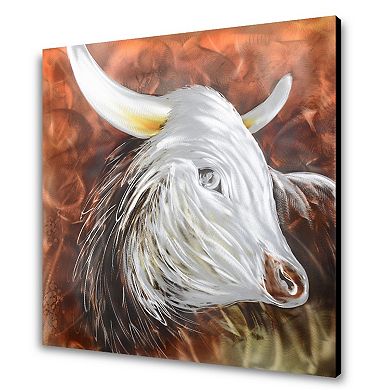 Beauty of the American wilderness with our Rustic Bison Aluminum Artwork