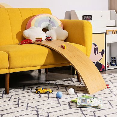 35.5 Inch Wooden Wobble Balance Board For Toddler And Adult