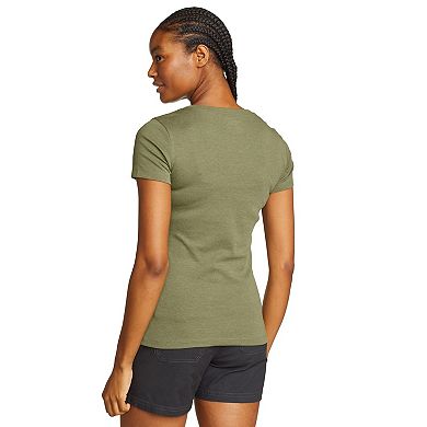 Women's Eddie Bauer Short Sleeve Favorite V Neck Tee
