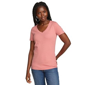Women's Eddie Bauer Short Sleeve Favorite V Neck Tee