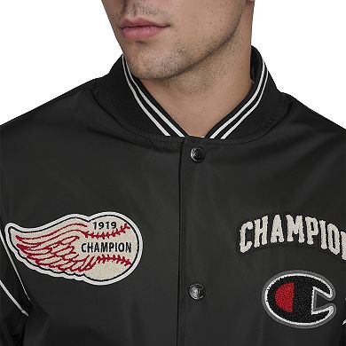 Men's Champion® Varsity Patch Bomber Jacket