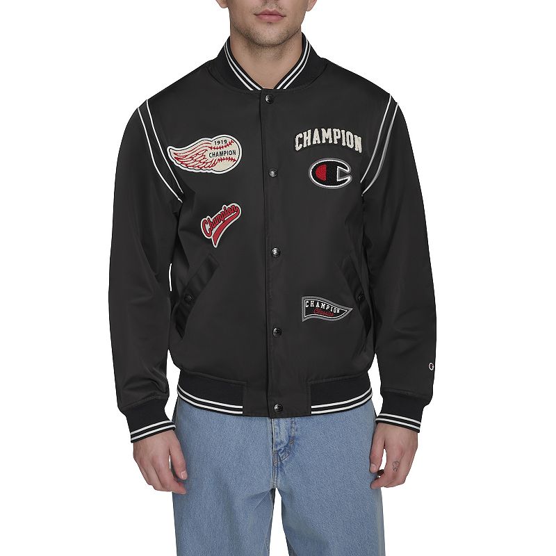 Men's Champion® Varsity Patch Bomber Jacket, 