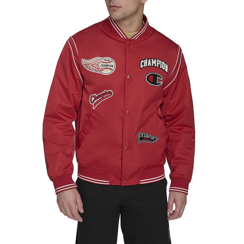 Men's Champion® Varsity Patch Bomber Jacket, 