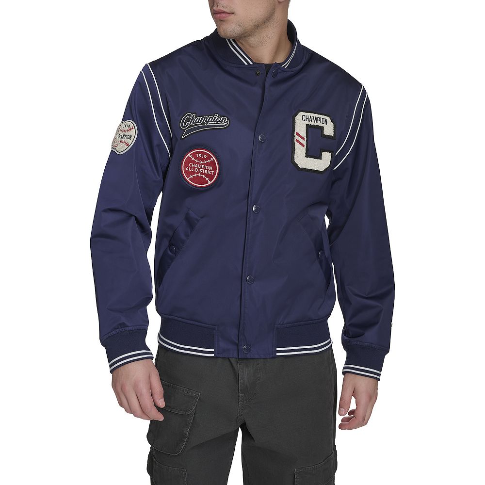 RHC x Champion LOS ANGELES ジャケット ネイビー S Dodgers Jacket Los Angeles LA 7 TME WORLD SERIES CHAMPION FALL