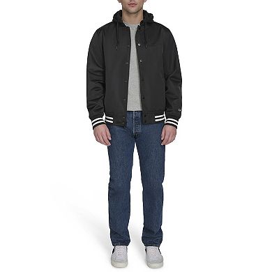 Men's Champion® Hooded Varsity Jacket