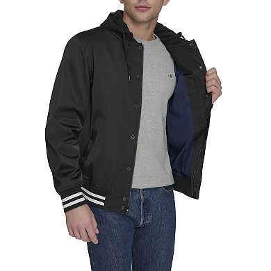 Men's Champion® Hooded Varsity Jacket