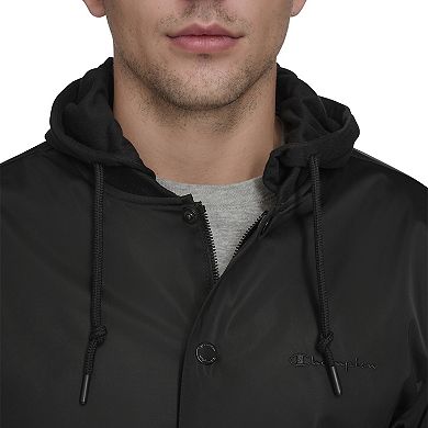 Men's Champion® Hooded Varsity Jacket