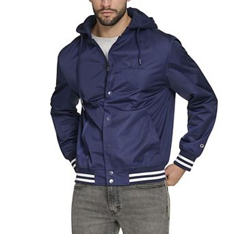 Men's Champion® Hooded Varsity Jacket
