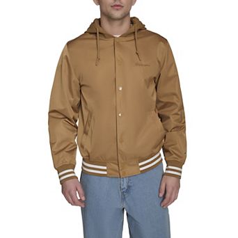 Men's Champion® Hooded Varsity Jacket