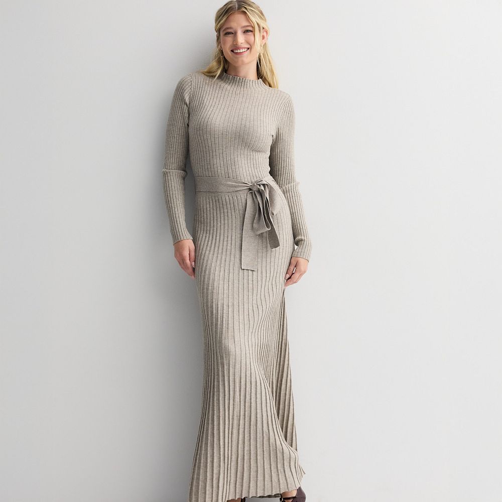 taliah knit dress Silk Knitted Dress Black / S