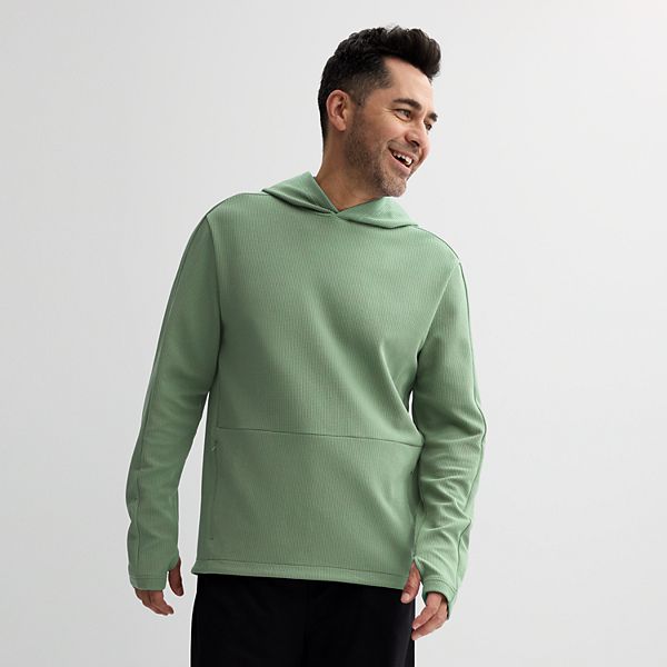 Men's Tek Gear® Performance Waffle Hoodie - Malou Green (S)