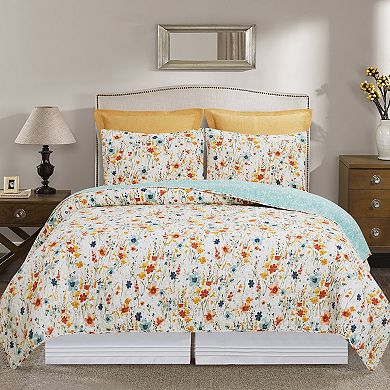 C&F Home Sheila Floral Quilt Set with Shams