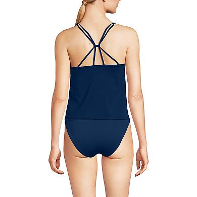 Women's Lands' End Tugless QuickDry Adjustable Strappy Back Swim Top