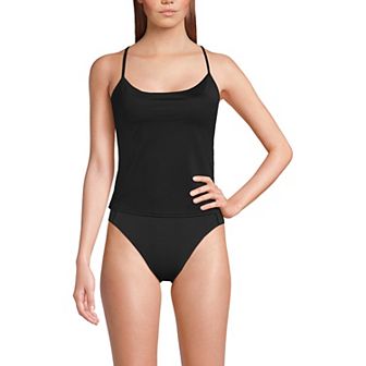 Women's Lands' End Tugless QuickDry Adjustable Strappy Back Swim Top