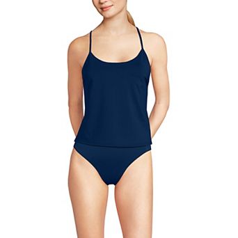 Women's Lands' End Tugless QuickDry Adjustable Strappy Back Swim Top