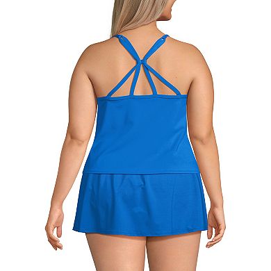 Plus Size Lands' End Adjustable Strappy Back Tankini Top