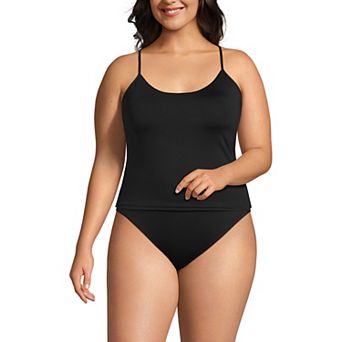 Plus Size Lands' End Adjustable Strappy Back Tankini Top