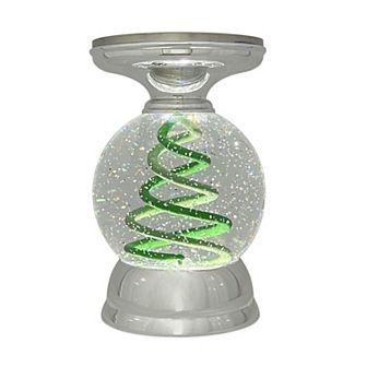St. Nicholas Square® Acrylic Snow Globe Tree Pillar Holder Christmas Home Decor