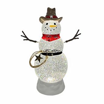 St. Nicholas Square® Cowboy Snowman Shimmer Table Decor