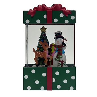 St. Nicholas Square® LED Retro Present Shimmer Table Decor